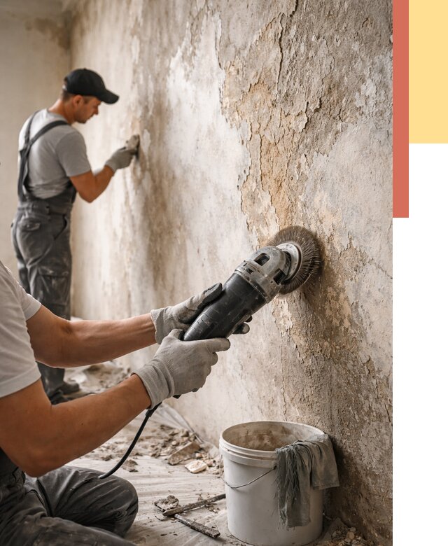 Снятие и удаление краски со стен в Волгодонске от 2298 руб. — ОТДЕЛОЧНИК-Вгн