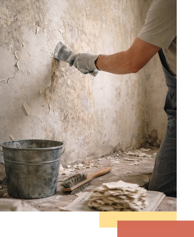 Удаление старой краски со стен в Волгодонске качественно и быстро