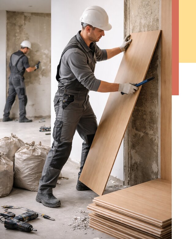 Демонтаж стеновых панелей в Волгодонске от 3830 руб. за м² быстро и недорого | ОТДЕЛОЧНИК-Вгн