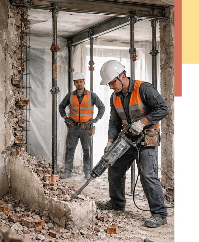 Снос несущих стен в Волгодонске от 11217 руб. — демонтаж несущей стены под ключ | ОТДЕЛОЧНИК-Вгн