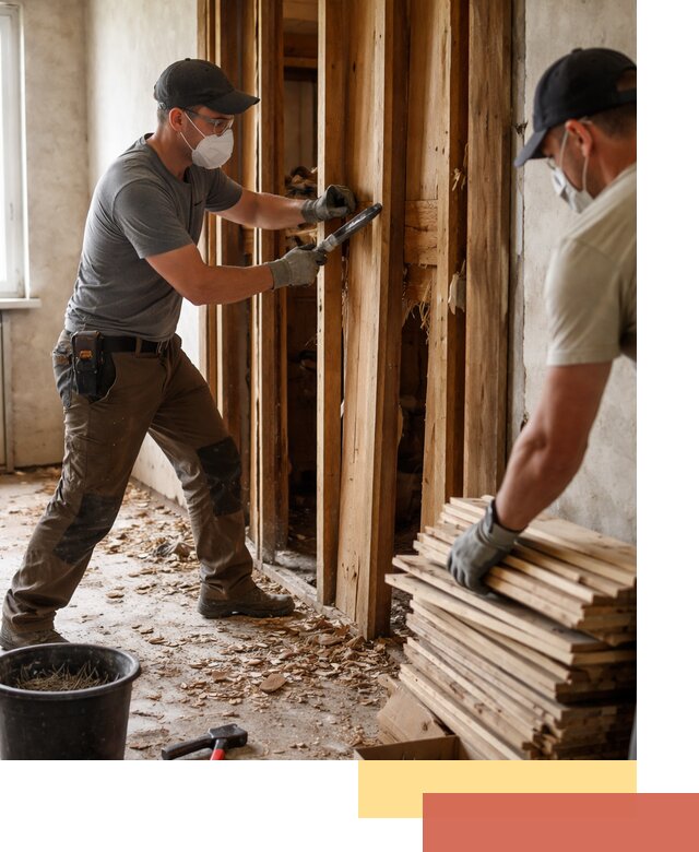 Демонтаж деревянных перегородок в Волгодонске быстро и аккуратно