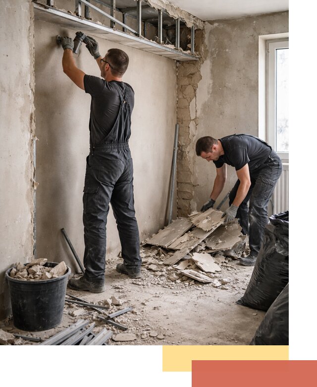 Демонтаж короба из гипсокартона в Волгодонске быстро и аккуратно