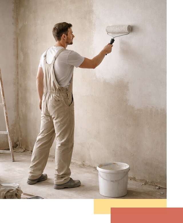 Грунтовка стен под отделку в Волгодонске профессиональным раствором