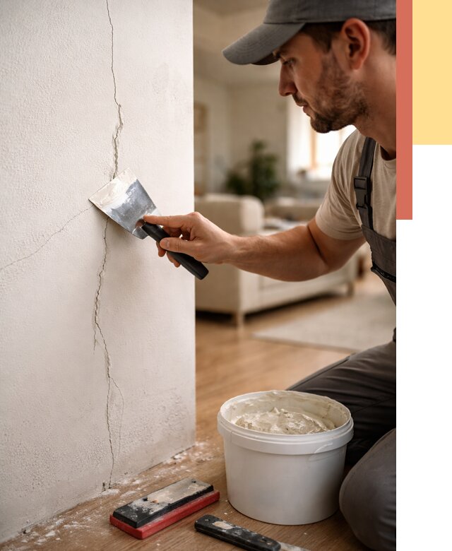 Заделка трещин и сколов в Волгодонске от 2681 руб. — быстро и недорого | ОТДЕЛОЧНИК-Вгн