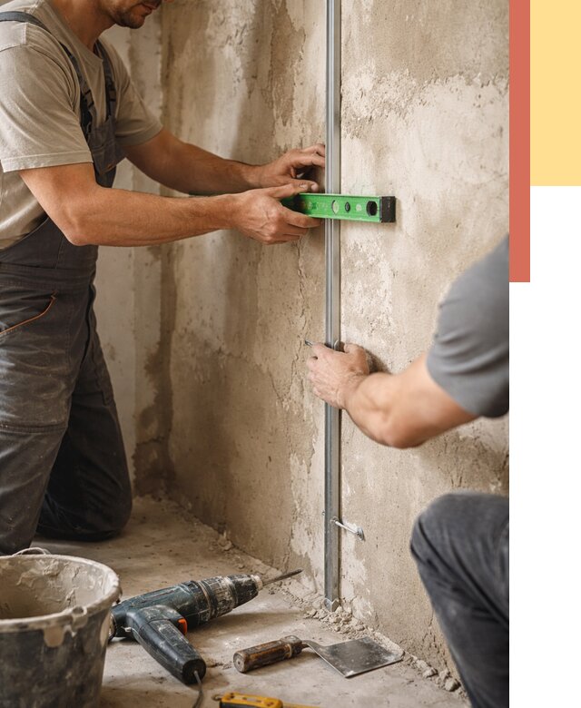 Установка штукатурных маяков в Волгодонске от 7660 руб. — быстро и недорого | ОТДЕЛОЧНИК-Вгн