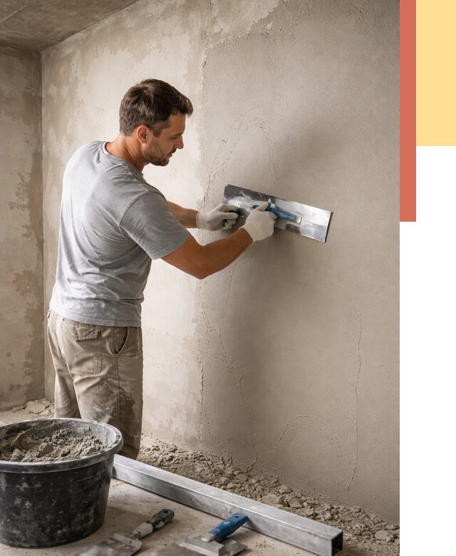 Штукатурка стен без маяков в Волгодонске от 7879 руб/м2 — услуги и цена | ОТДЕЛОЧНИК-Вгн