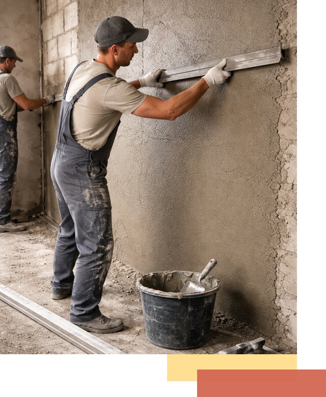 Штукатурка стен цементно-песчаная в Волгодонске профессионально