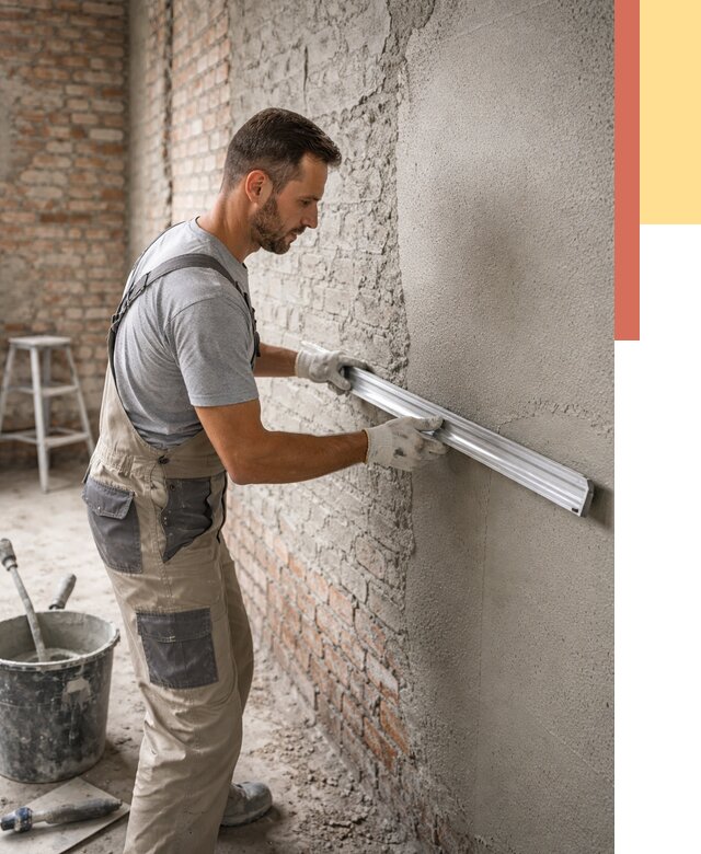 Штукатурка кирпичных стен в Волгодонске от 4924 руб/м2 — быстро и недорого | ОТДЕЛОЧНИК-Вгн