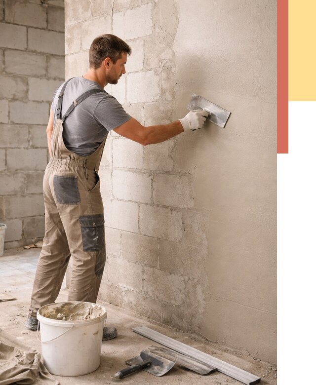 Штукатурка стен из газобетона в Волгодонске от 2298 руб./м2 — быстро и недорого | ОТДЕЛОЧНИК-Вгн