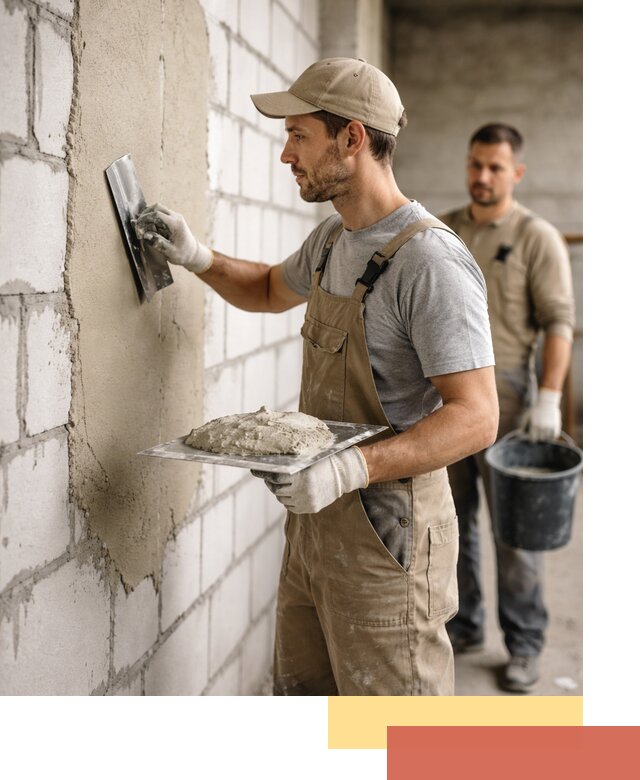 Штукатурка стен из газобетона в Волгодонске под ключ