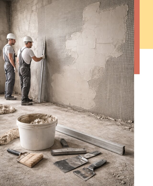 Штукатурка стен по сетке в Волгодонске от 6019 руб./м2 — быстро и недорого | ОТДЕЛОЧНИК-Вгн