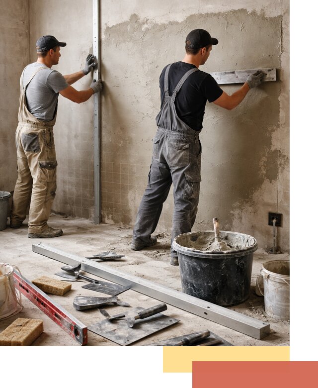 Профессиональная штукатурка стен под плитку в Волгодонске