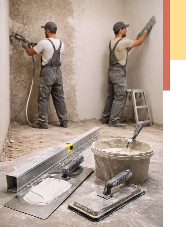 Штукатурка стен под обои в Волгодонске от 4924 руб./м2 — выравнивание под обои | ОТДЕЛОЧНИК-Вгн