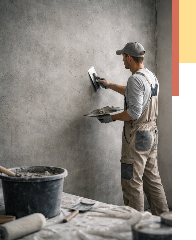 Декоративная штукатурка под бетон в Волгодонске от 2736 руб./м² — нанесение под ключ | ОТДЕЛОЧНИК-Вгн