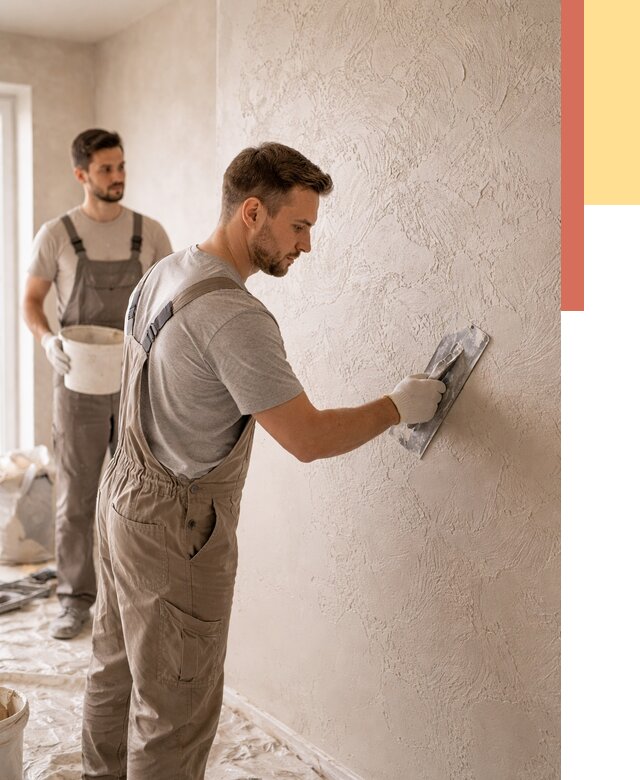 Фактурная штукатурка стен в Волгодонске от 4596 руб./м² — заказать под ключ | ОТДЕЛОЧНИК-Вгн