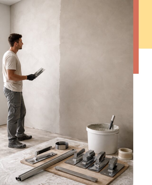 Нанесение микроцемента на стены в Волгодонске от 3502 руб./м2 под ключ | ОТДЕЛОЧНИК-Вгн