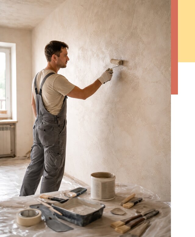 Нанесение лессирующей краски по декоративке в Волгодонске от 1915 руб. | ОТДЕЛОЧНИК-Вгн