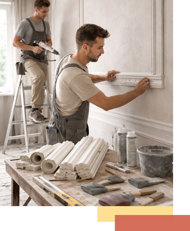 Монтаж лепнины на стены в Волгодонске профессионально и качественно