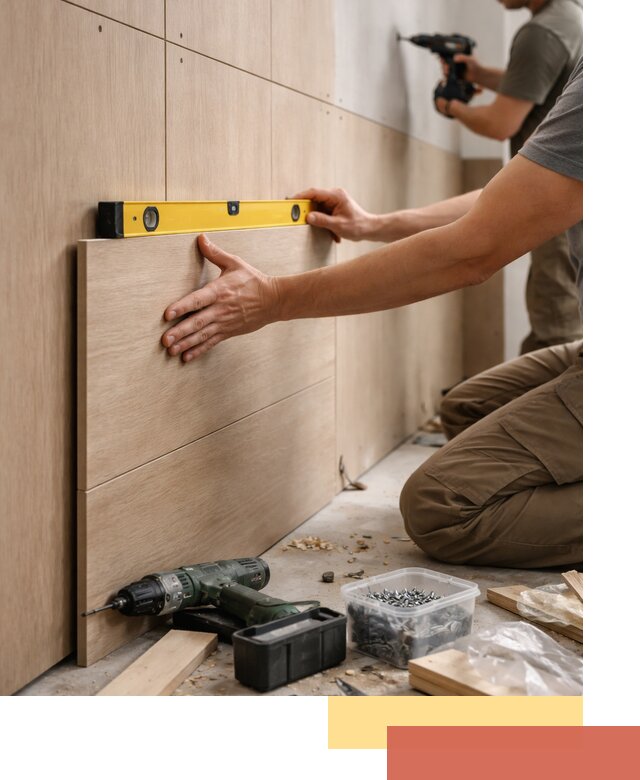 Профессиональный монтаж МДФ панелей на стены в Волгодонске