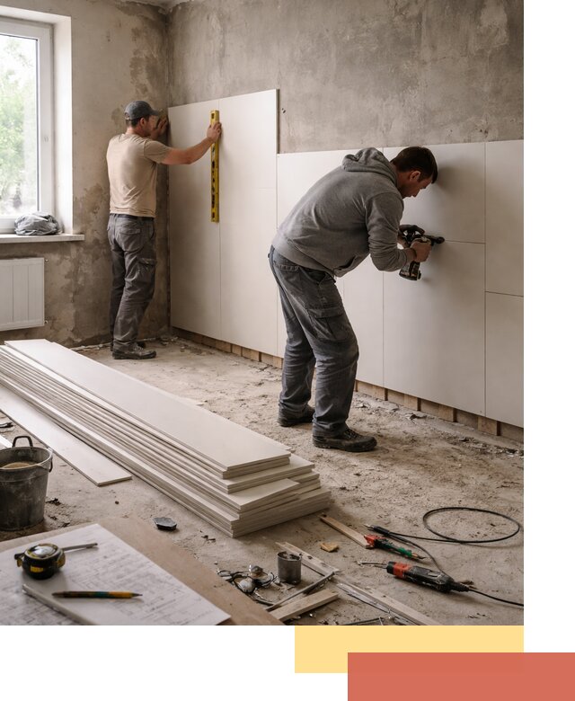 Монтаж ПВХ панелей на стены в Волгодонске качественно и быстро