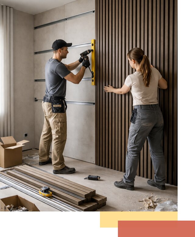 Монтаж реечных панелей на стены в Волгодонске