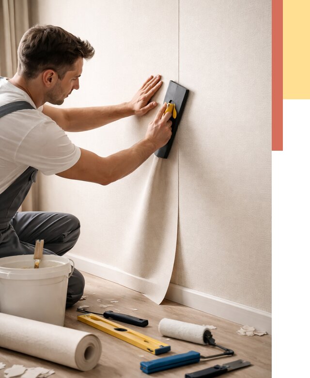 Поклейка виниловых обоев в Волгодонске от 4924 руб. | Быстро и недорого — ОТДЕЛОЧНИК-Вгн