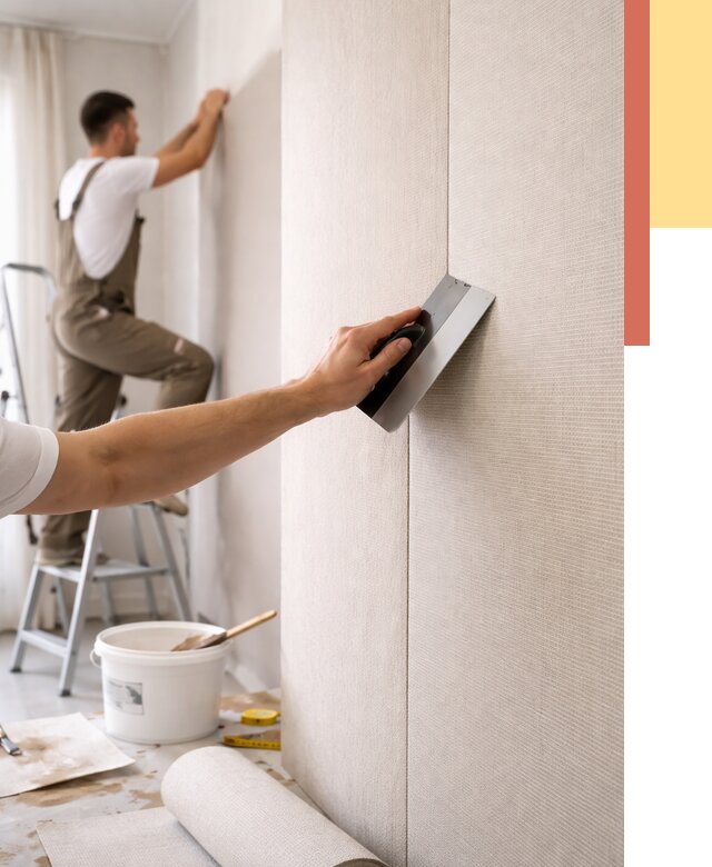 Поклейка текстильных обоев в Волгодонске от 4924 руб. под ключ | ОТДЕЛОЧНИК-Вгн