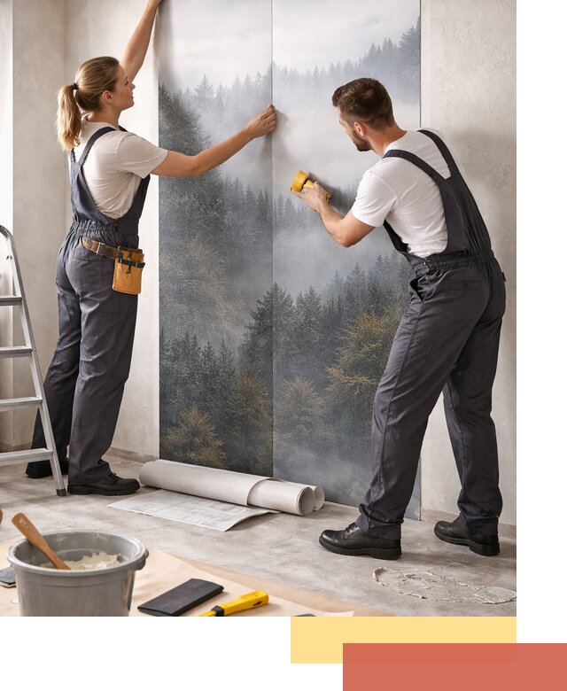 Поклейка фотообоев профессионально в Волгодонске под ключ