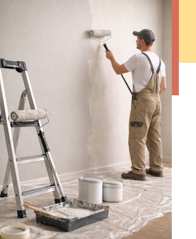 Покраска стен латексной краской в Волгодонске от 4924 руб. за м2 | ОТДЕЛОЧНИК-Вгн