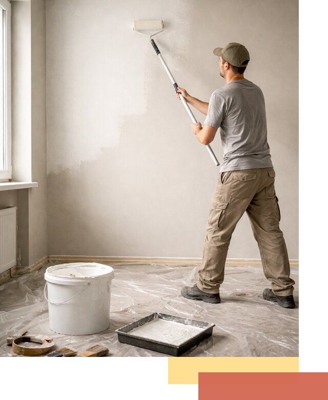 Покраска стен латексной краской в Волгодонске качественно и быстро