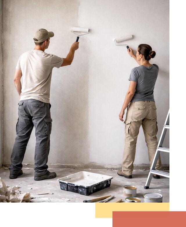 Окраска стен по стеклохолсту в Волгодонске качественно и долговечно