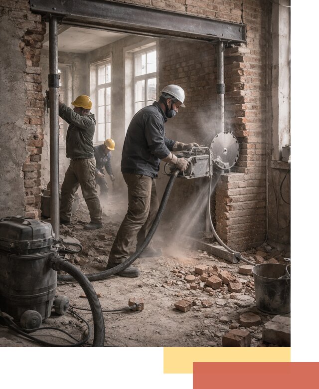 Прорезка проема в стене под дверной или оконный проем в Волгодонске