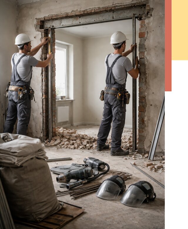 Расширение дверного проема в Волгодонске от 13679 руб. под ключ | ОТДЕЛОЧНИК-Вгн