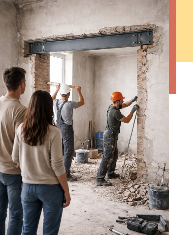 Усиление проема в стене в Волгодонске от 10396 руб. — усиление дверного проема металлоконструкцией | ОТДЕЛОЧНИК-Вгн