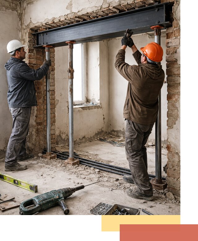 Усиление проема в стене в Волгодонске для расширения и безопасности