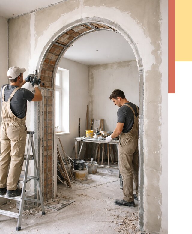 Устройство арочного проема в Волгодонске от 10396 руб. под ключ — быстро и недорого | ОТДЕЛОЧНИК-Вгн