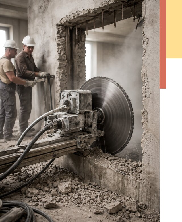 Алмазная резка проемов в Волгодонске от 4924 руб. быстро и недорого | ОТДЕЛОЧНИК-Вгн