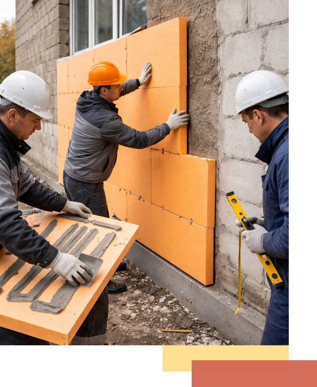 Утепление фасада пеноплексом под ключ в Волгодонске