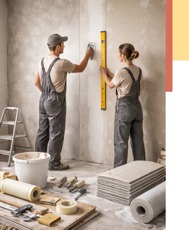 Отделка стен в Волгодонске от 1641 руб/м² — недорого, быстро, под ключ | ОТДЕЛОЧНИК-Вгн