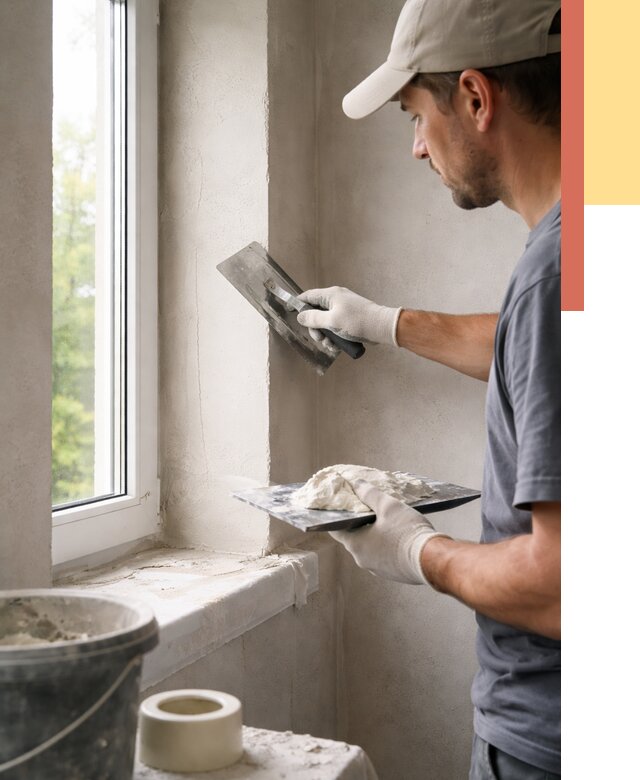 Штукатурка откосов в Волгодонске от 4924 руб/м² — услуги и выравнивание под ключ | ОТДЕЛОЧНИК-Вгн