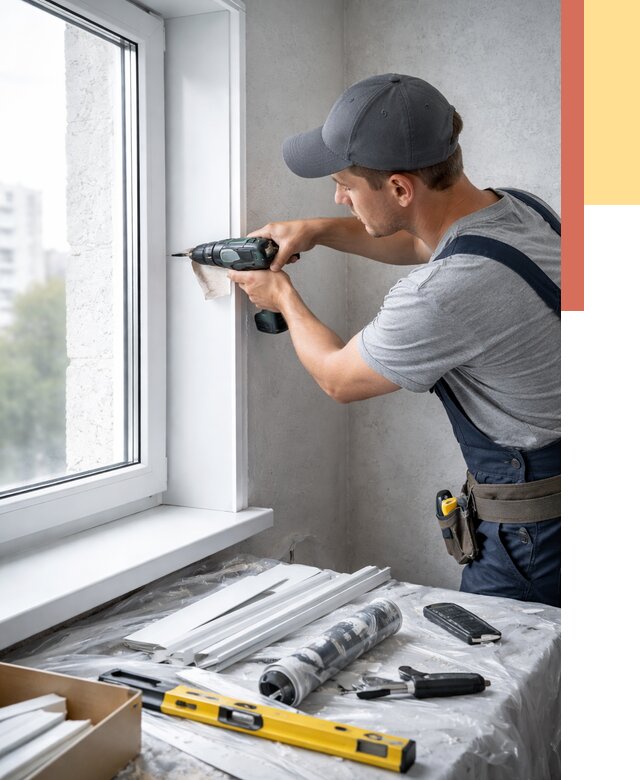 Установка пластиковых откосов в Волгодонске от 2462 руб. | ОТДЕЛОЧНИК-Вгн монтаж, быстро и недорого