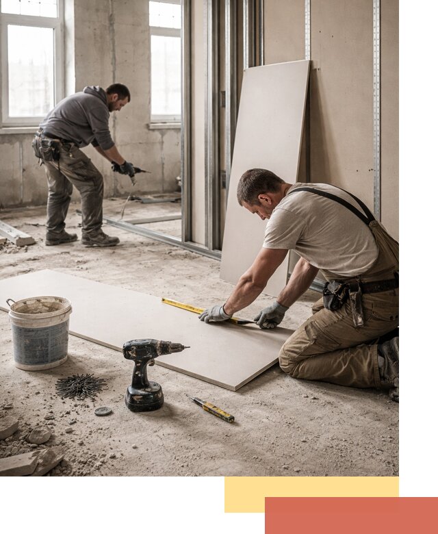 Кладка перегородок из ПГП под ключ в Волгодонске