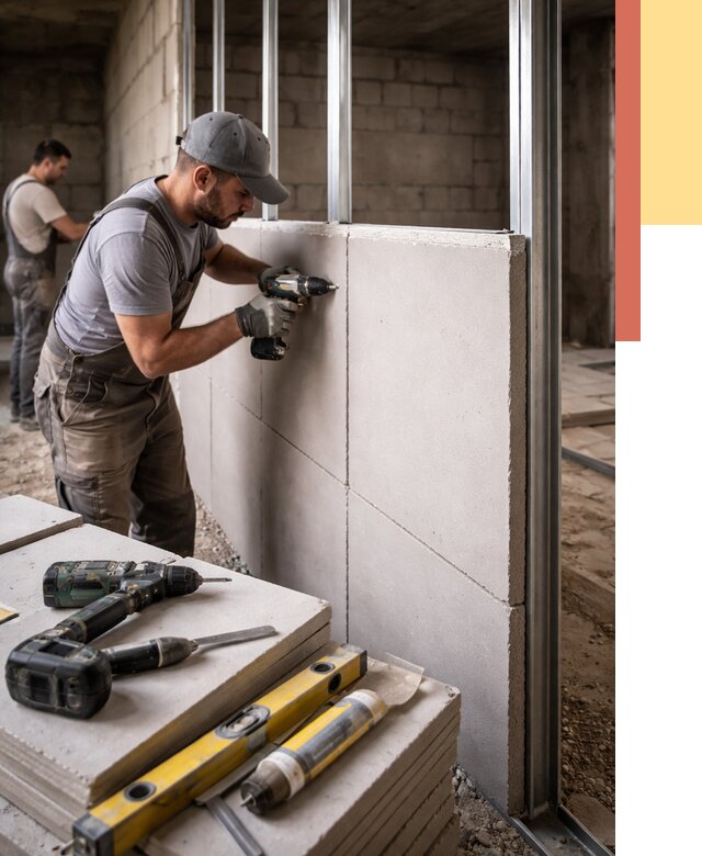 Кладка влагостойких перегородок ПГП в Волгодонске от 1313 руб. под ключ | ОТДЕЛОЧНИК-Вгн