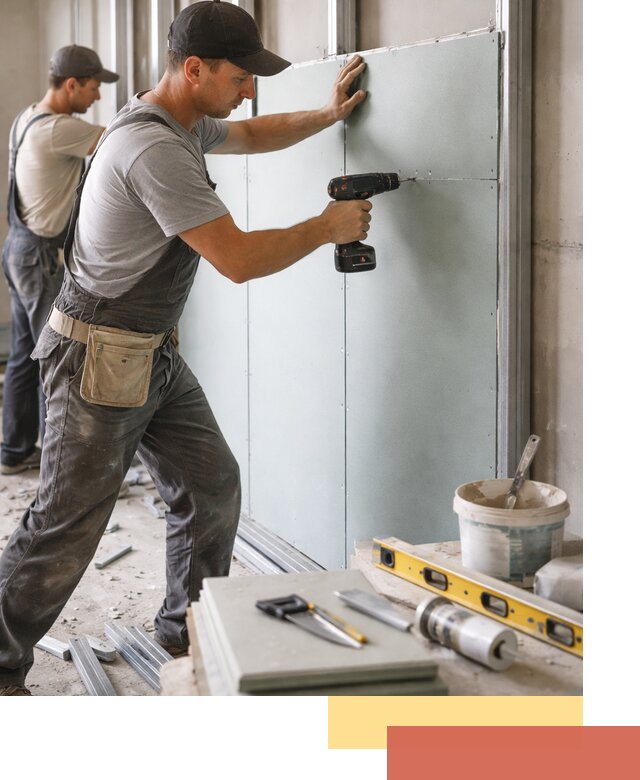 Кладка влагостойких перегородок ПГП в Волгодонске