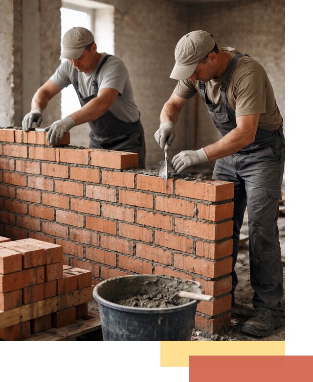 Кладка кирпичных перегородок под ключ в Волгодонске