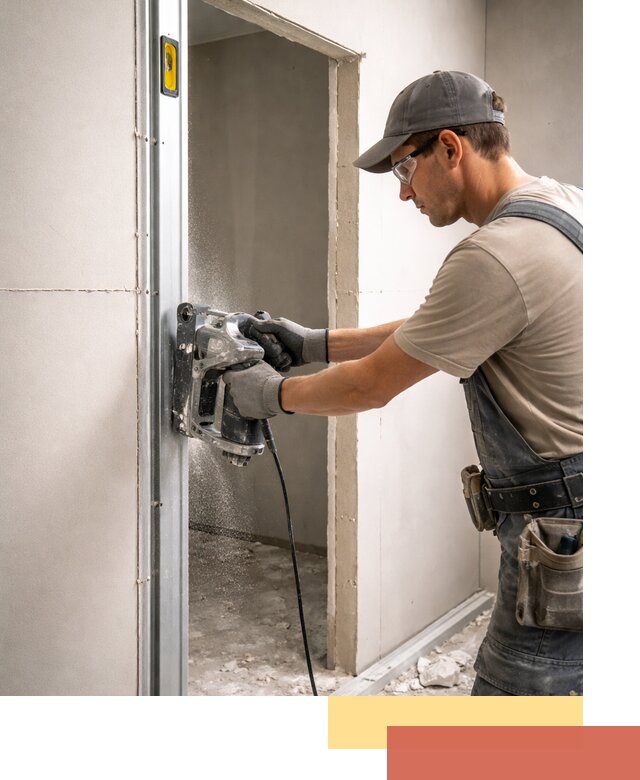 Устройство дверного проема в перегородке в Волгодонске