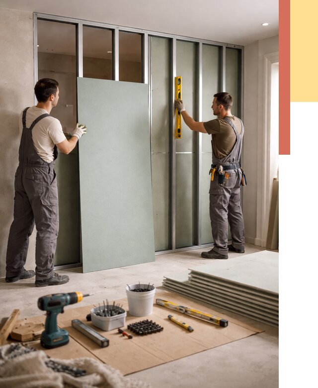 Перегородка из влагостойкого гипсокартона в Волгодонске от 5253 руб. — монтаж под ключ | ОТДЕЛОЧНИК-Вгн