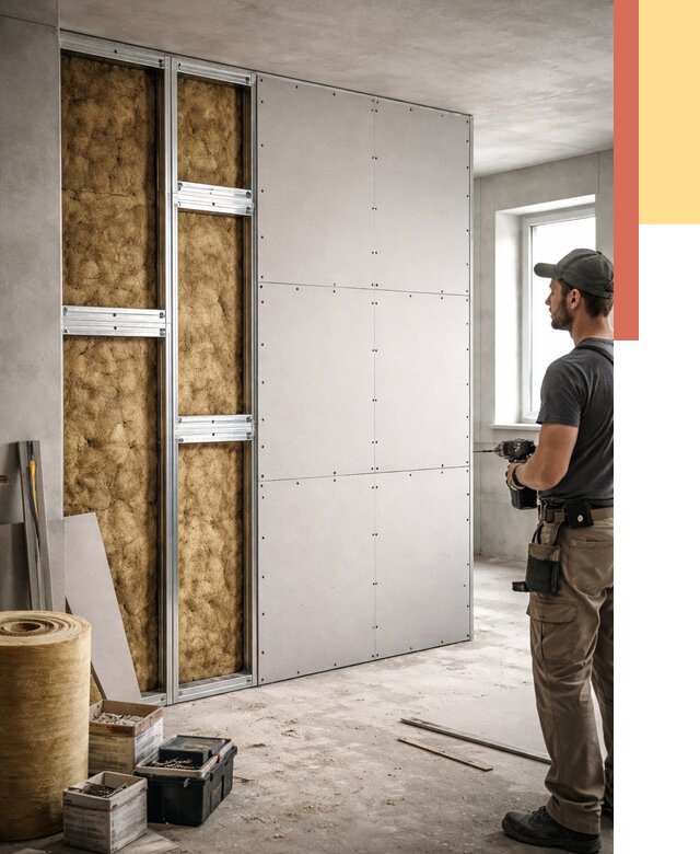 Усиленная перегородка под навеску в Волгодонске от 14007 руб. — монтаж под ключ | ОТДЕЛОЧНИК-Вгн