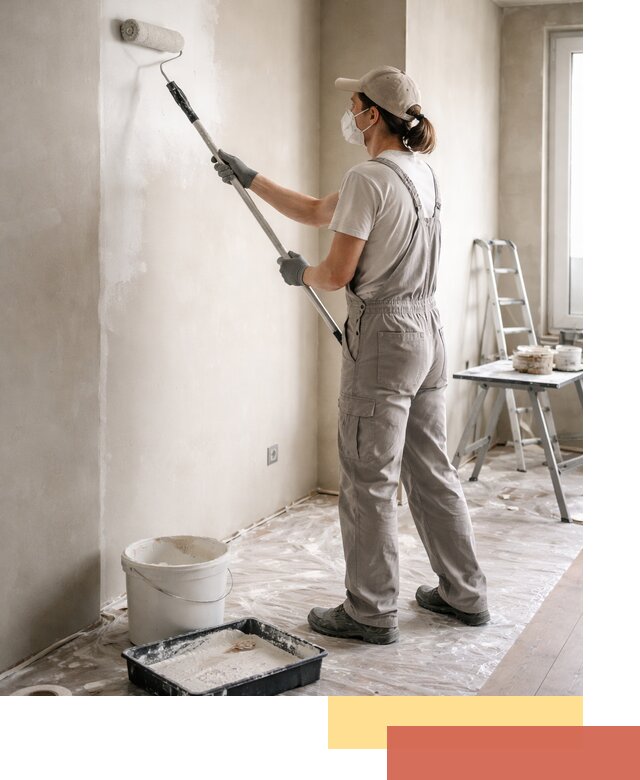 Покраска перегородок из гипсокартона в Волгодонске качественно и недорого