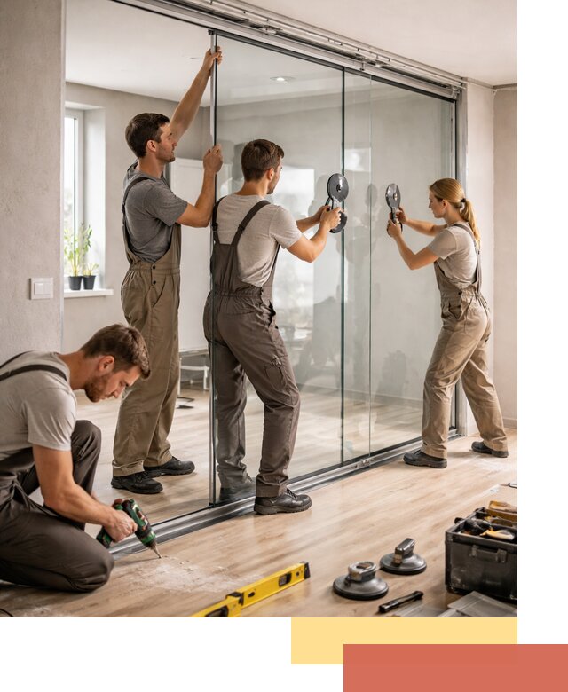 Изготовление стеклянных перегородок на заказ в Волгодонске